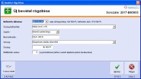 NATURASOFT Házipénztár Start képernyő - Egyszerű rögzítési mód