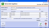 NATURASOFT Házipénztár Start képernyő - 3 soros rögzítési mód