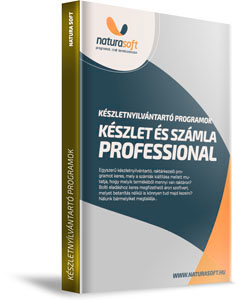 NATURASOFT Kszlet s Szmla Professional kszletnyilvntart program dobozkp